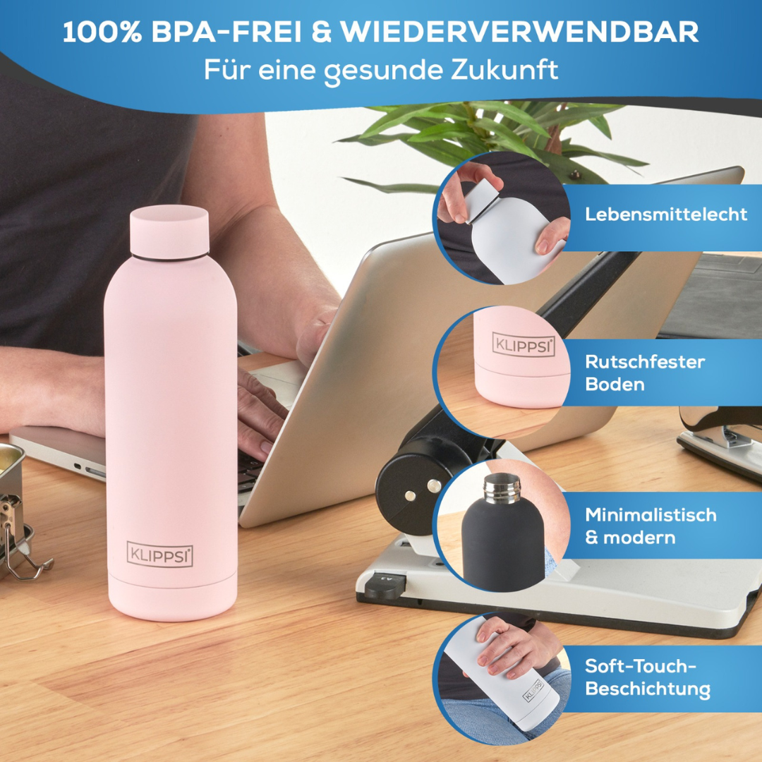 STAINLESS STEEL DRINKING BOTTLE 1000ML