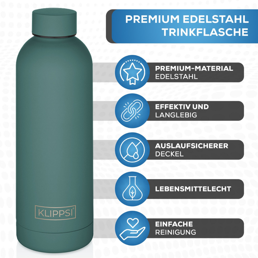STAINLESS STEEL DRINKING BOTTLE 1000ML