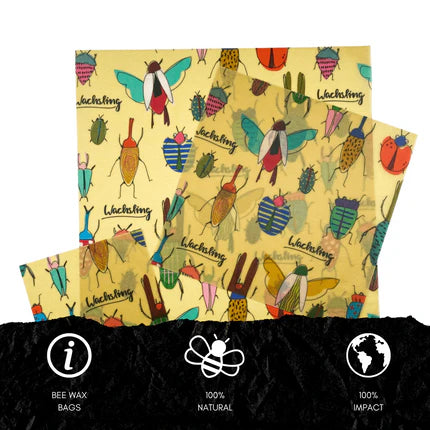 BIENENWACHSTÜCHER 3STK.