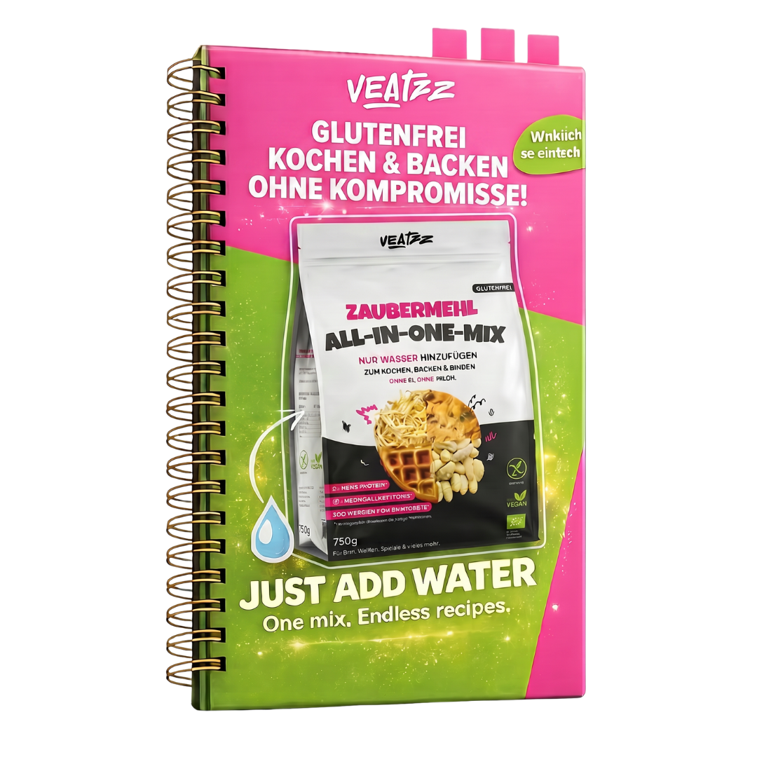 Veatzz Zaubermehl Rezeptbuch Mockup
